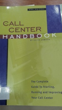 Image of CALL CENTER HAND BOOK