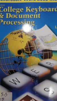 Image of college keyboarding & Document processing