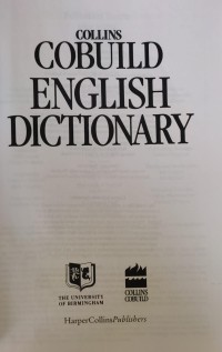 Image of COLLINS COBUILD ENGLISH DICTIONARY