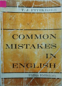 Image of Common Mistakes in English
