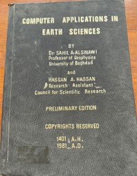 Image of COMPUTER APPLICATION IN EARTH SCIENCES