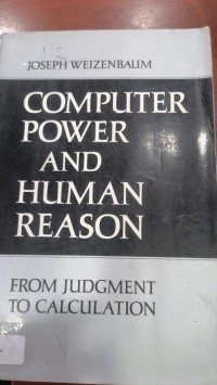 Image of COMPUTER POWER AND HUMAN REASON
