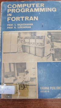 Image of COMPUTER PROGRAMMING IN FORTRAN