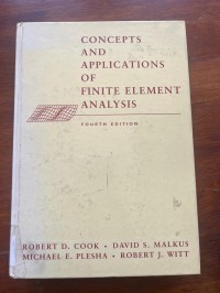 Image of concepts and Applications of Finite Element Analysis