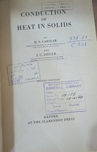 Image of CONDUCTION HEAT SOLIDS