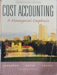 Image of cost accounting a Managerial emphasis