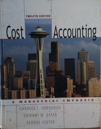 Image of Cost Accounting a Managerial Emphasis