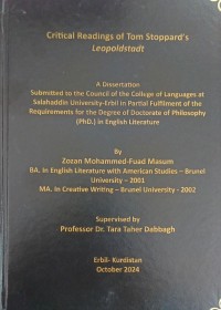 Image of Critical Readings of Tom Stoppard's Leopoldstadt