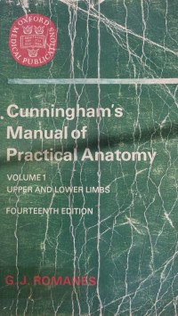 Image of CUNNINGHAMS MANUAL OF PRACTICAL ANATOMY