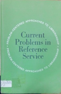 Image of Current problems in Reference service