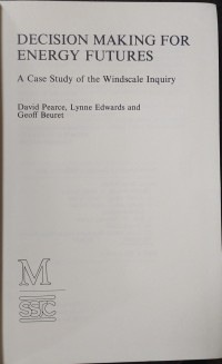 Image of Decision Making for Energy Futures