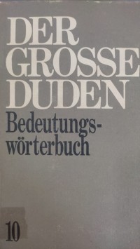 Image of DER GROSSE DUDEN Bedutungs Worterbuch