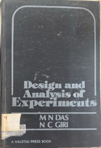 Image of Design and Analysis of Experiments