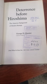 Image of Deterrence before Hiroshima