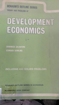 Image of DEVELOPMENT ECONOMICS