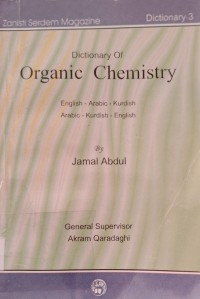 Image of Dicitionary of Organic Chemistry