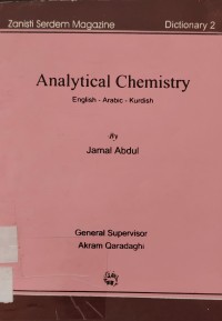 Image of Dictionary of Analytical Chemistry