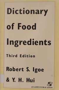 Image of Dictionary of Food
Ingredients