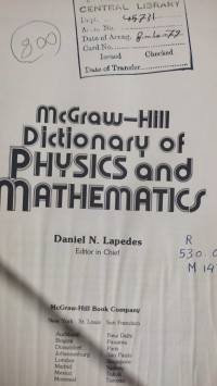 Image of Dictionary of physics and mathematics