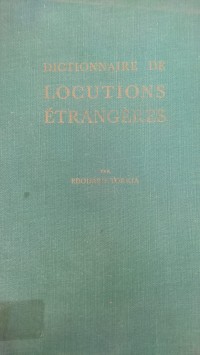 Image of DICTIONNAIRE LOCUTIONS ETRANGERES