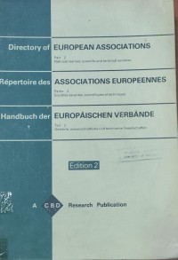 Image of Directory of EUROPEAN ASSOCIATIONS