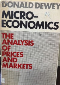 Image of Micro-Economics the Analysis of Prices and Markets
