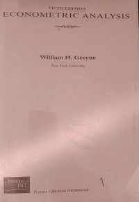 Image of ECONOMETRIC ANALYSIS