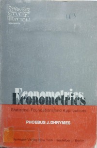 Image of Econometrics Statistical Foundations and Applications