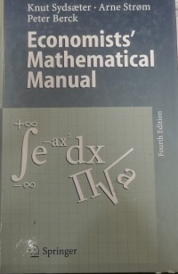 Image of ECONOMISTS MATHMATICAL MANUAL