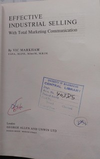 Image of Effective Industrial Selling