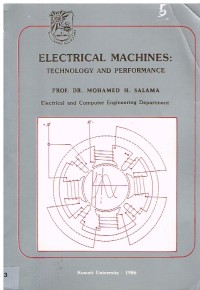Image of ELECTRICAL MACHINES:TECHNOLOGY AND PERFORMANCE