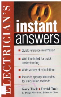 Image of ELECTRICIAN,S INSTANT ANSWERS