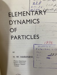 Image of Elementary Dynamics of Particles