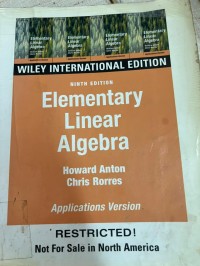 Image of Elementary Linear Algebra