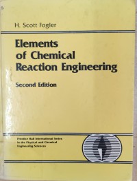 Image of Elements of Chemical Reaction Engineering