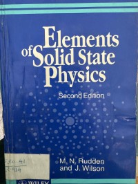 Image of Elements of Solid State physics