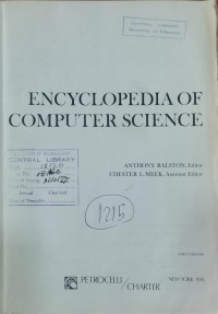 Image of ENCYCLOPEDIA OF COMPUTER SCIENCE