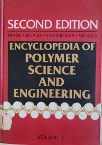 Image of ENCYCLOPEDIA OF POLYMER SCIENCE AND ENGINEERING