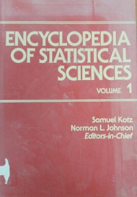 Image of ENCYCLOPEDIA OF STATISTICAL SCIENCES