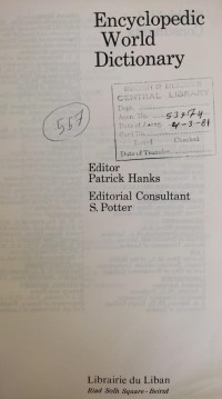Image of Encyclopedic World Dictionary