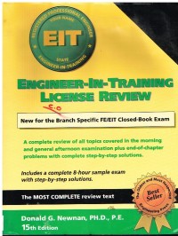 Image of ENGINEER-IN-TRAINING LICENSE REVIEW