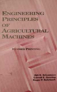 Image of ENGINEERING PRINCIPLES OF AGRICULTURAL MACHINES