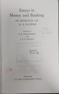 Image of Essay in Money and Banking