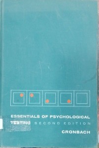 Image of ESSENTIALS OF PSYCHOLOGICAL TESTING