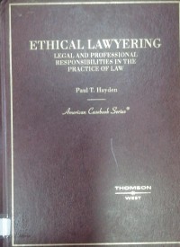 Image of ETHICAL LAWYERING