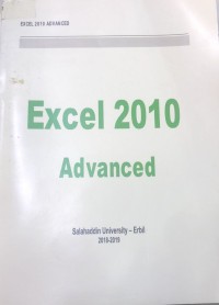 Image of Excel 2010 Advanced