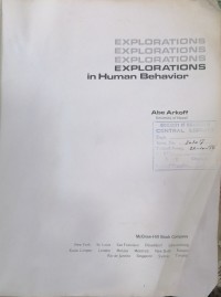 Image of EXPLORATION IN hUMAN behavior