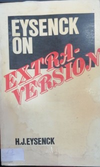 Image of EYSENCK ON EXTRA. VERS10N