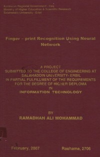 Image of FINGER _ PRINT RECOGNITION USING NEURAL NETWORK