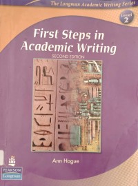 Image of First Steps in Academic Writing
